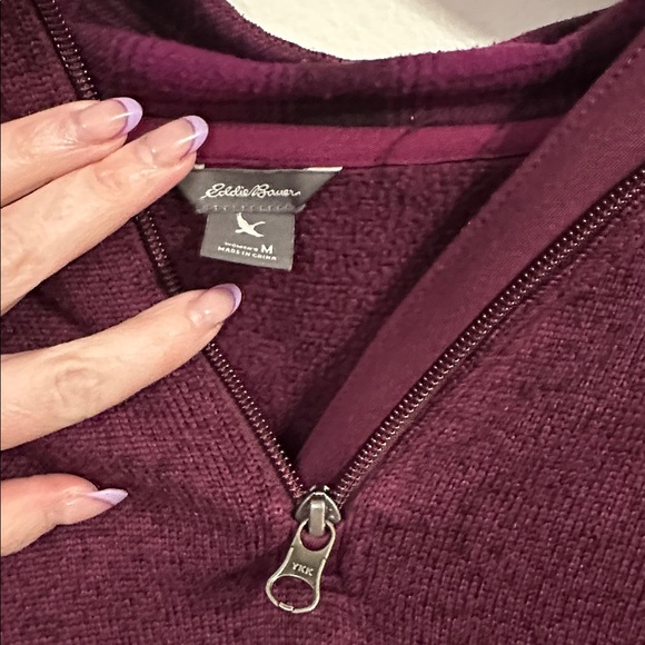 Eddie Bauer Fleece Quarter Zip size M - Picture 3 of 4